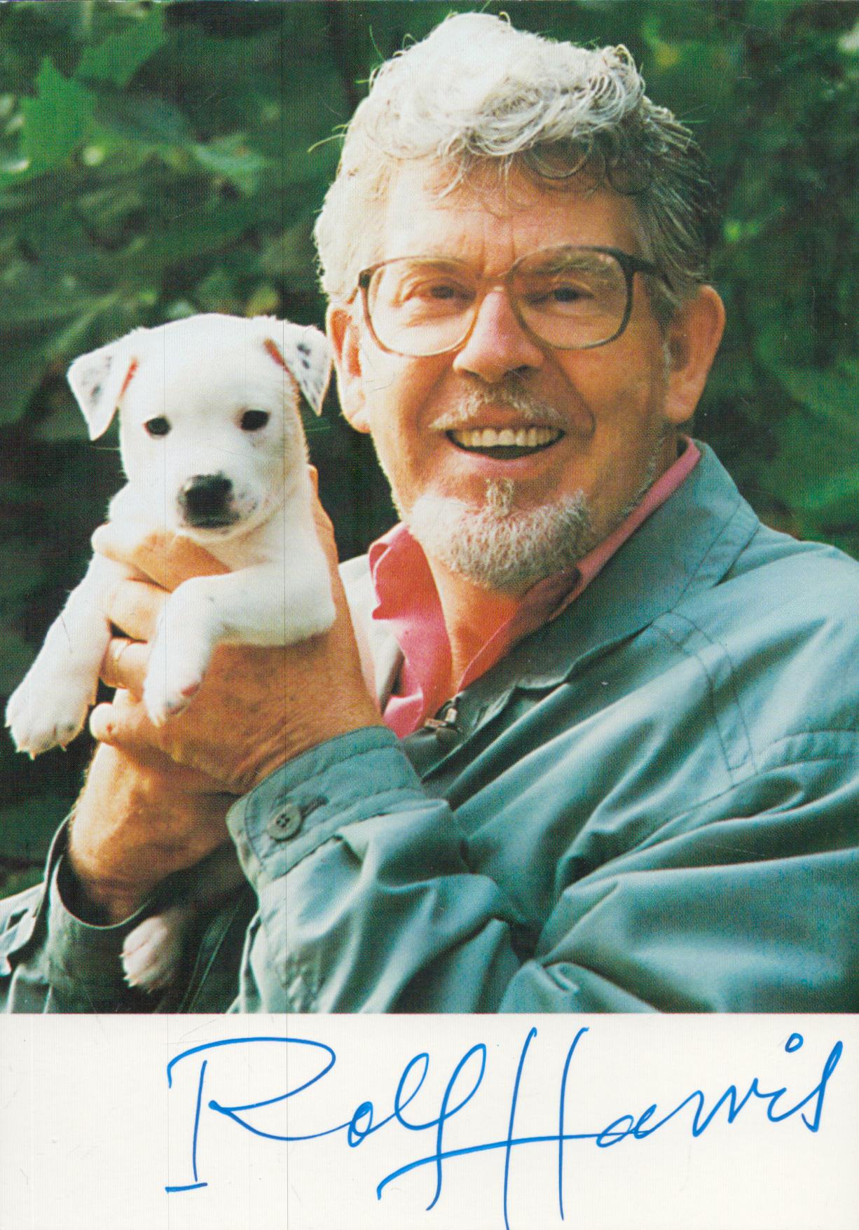 Rolf Harris signed colour photo Approx. 6x4 Inch. Was an Australian musician, television