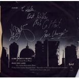 Dark Nights Falling DUX 001 Vinyl signed by Ian Cheswright, Kevin Bowyer and Robert Coltart. Good