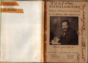Sir Henry wood signed miniature score within a book. Good Condition. All autographs come with a
