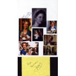 Fawlty Towers Connie Booth signed 8x6 inch photo accompanied with John Cleese signed album page.