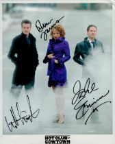 Hot Club of Cowtown multi signed colour photo. Good Condition. All autographs come with a