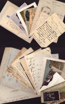 Vintage letter, card, postcard and telegram collection of 20 ALS from the late 1800s to early 1900s.