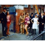 Peter Cleall and David Barry 'Please Sir!' signed colour 10x8 inch photo. Peter Cleall signature has