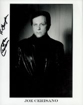 Joe Cerisano signed 10x8inch black and white photo. Good Condition. All autographs come with a