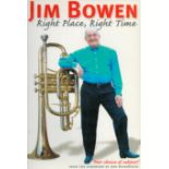 Jim Bowen signed Right Place, Right Time paperback book. Good Condition. All autographs come with