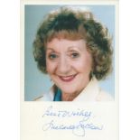 Thelma Barlow signed colour photo Approx. 6x4 Inch. Is an English television actress and writer,