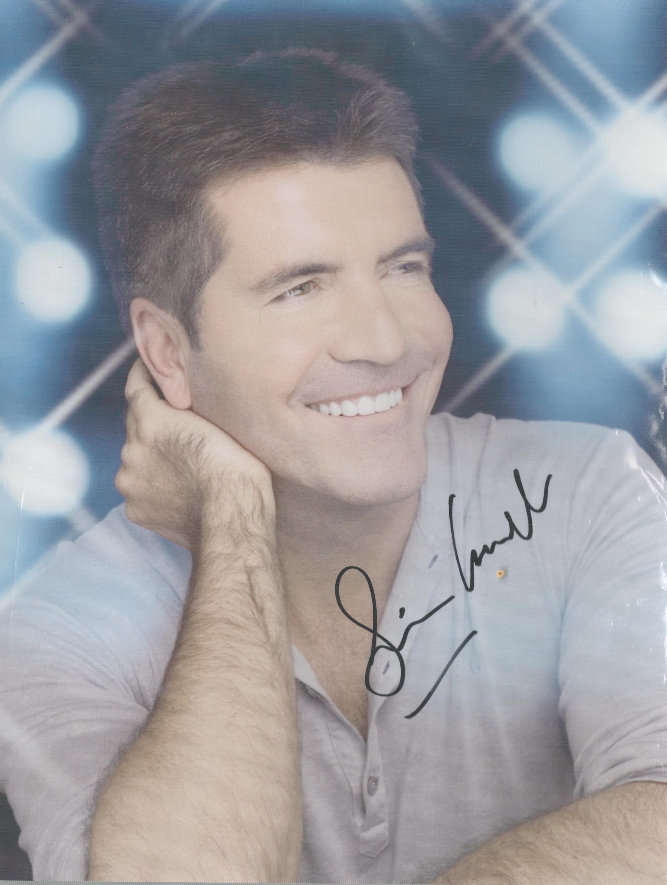 SIMON COWELL X-Factor signed 8x10 Photo. Good Condition. All autographs come with a Certificate of