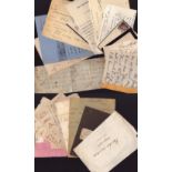 Vintage letter collection of 20 approx ALS and TLS from the late 1800s to early 1900s. May yield