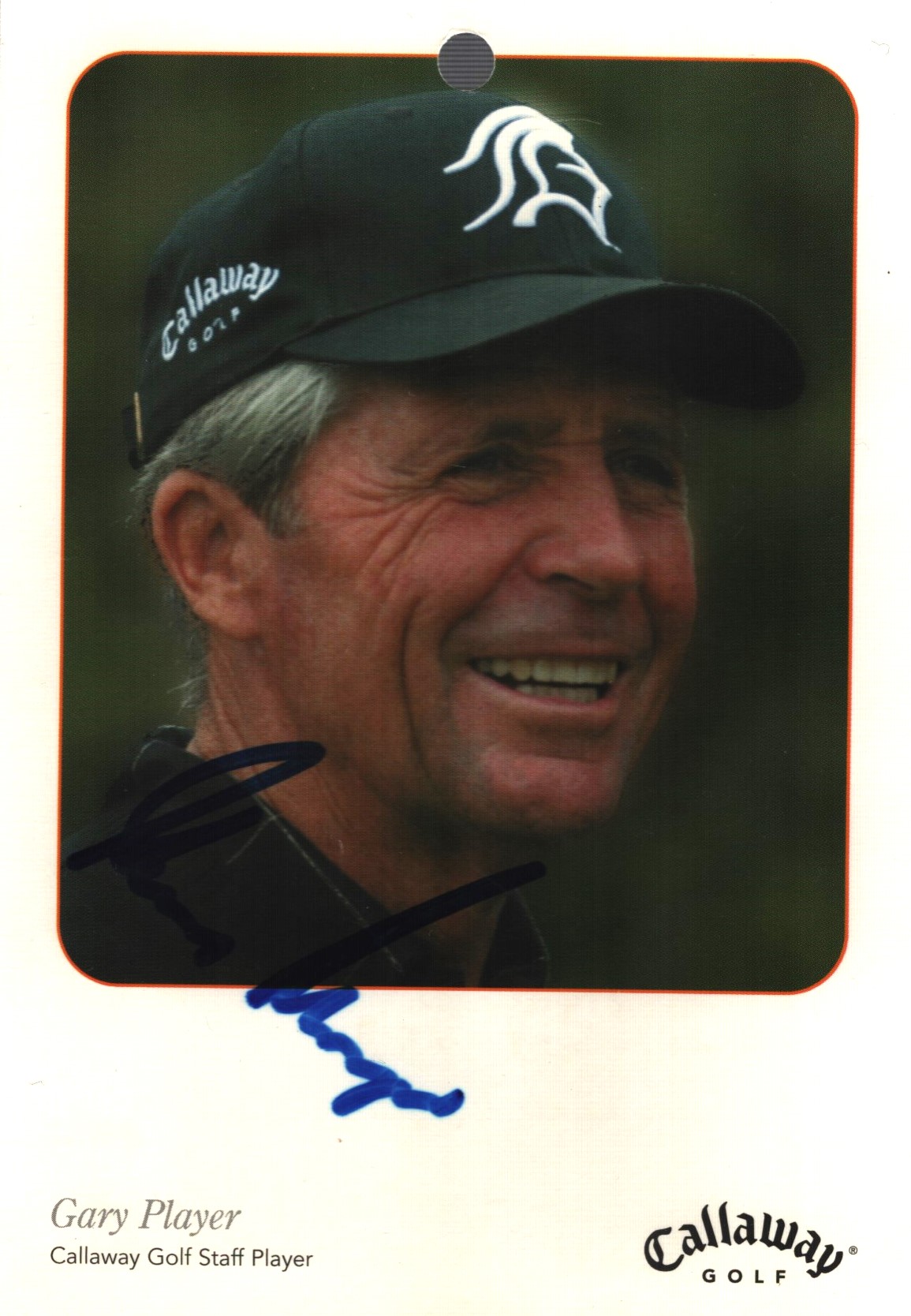 GARY PLAYER Golfer signed Callaway Promo Photo/Card