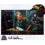 Keith Hodiak signed 'Full Metal Jacket' 10x8 inch colour photo. Good Condition. All autographs