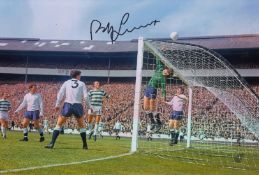 Football Autographed BOBBY LENNOX 12 x 8 Photo : Col, depicting a wonderful image showing Celtic's