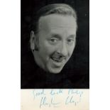 Hugh Lloyd, MBE signed black & white photo 5.5x3.5 Inch. Was an English actor who made his name in