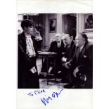 Michael Chaplin signed 12x8 inch approx black and white photo. DEDICATED. Good Condition. All