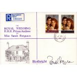 Ronald Ferguson signed 'The Royal Wedding H.R.H Prince Andrew to Miss Sarah Ferguson' date stamped