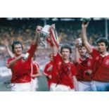 Football Autographed NOTTM FOREST 12 x 8 Photo : Col, depicting Nottingham Forest's LARRY LLOYD