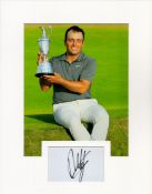 Francesco Molinari 14x11 inch mounted signature piece includes signed album page and colour photo