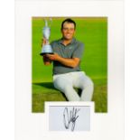 Francesco Molinari 14x11 inch mounted signature piece includes signed album page and colour photo