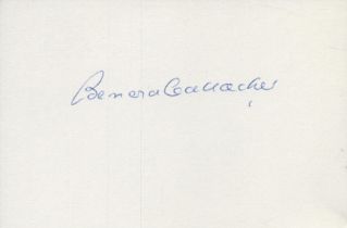 Bernard Gallacher, OBE signature piece 6x4 Inch. Is a Scottish professional golfer. All autographs