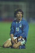 Football Gianfranco Zola signed 12x8 inch colour photo pictured while playing for Italy. All