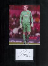 Dean Henderson 16x12 inch mounted signature piece includes signed white card and colour photo