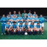 Football Autographed MANCHESTER CITY 12 x 8 Photo : Col, depicting a superb image showing Manchester