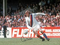 Football Autographed COLIN BELL 16 x 12 Photo : Col, depicting a wonderful image showing