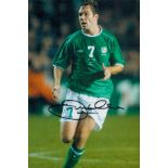 Football Jason McAteer signed 12x8 inch colour photo pictured in action for the Republic of Ireland.