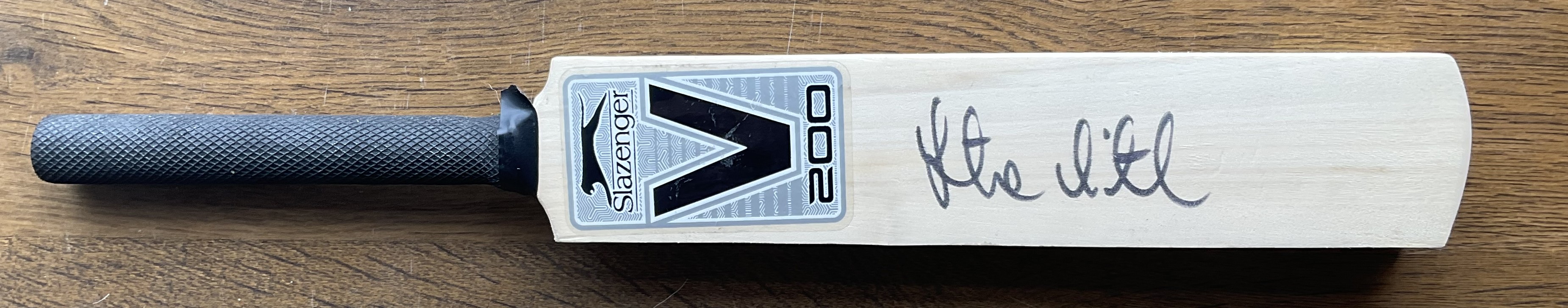 Steve Smith signed Slazenger miniature cricket bat. All autographs come with a Certificate of