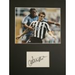 Football Johnathan Woodgate Signed White Signature Card With Colour Photo, Mounted Professionally to