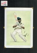 Duleep Mendis signed 17x12 inch mounted colour caricature illustrated page. All autographs come with