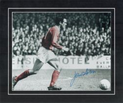 John Aston Manchester United Signed 10 X 12 Mount. All autographs come with a Certificate of