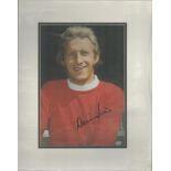 Denis Law signed 15x12 inch overall mounted colour photo. All autographs come with a Certificate