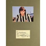 Football Malcom Macdonald 16x12 overall mounted signature piece includes signed album page and