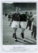 Bert Trautmann Signed 16 x 12 Colourised Autograph Editions, Limited Edition Print. Print shows