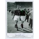 Bert Trautmann Signed 16 x 12 Colourised Autograph Editions, Limited Edition Print. Print shows