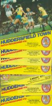 Football Huddersfield Town vintage signed programme collection 7, items dating 1984/85 includes some
