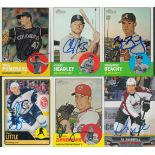 American Sport collection 6, signed picture trading cards includes Brandon Beachy, Chase Headley,