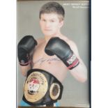 Ricky Hatton signed 27x20 inch colour photo. Rolled. All autographs come with a Certificate of