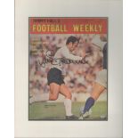 Jimmy Greaves signed 15x12 inch overall mounted colour Goal magazine cover photo. All autographs