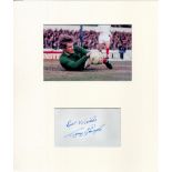 Football Gary Sprake signed 14x12 mounted signature piece includes signed album page and a colour