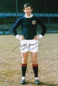 Football Autographed JOHN GREIG 12 x 8 Photo : Col, depicting Scotland midfielder JOHN GREIG