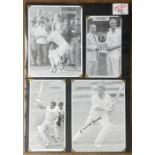 Cricket Legends 18x14 inch mounted signature piece includes 5, great signatures from Derek