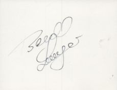Bernhard Langer signed Autograph white card 4.25x3.25 Inch. Is a German professional golfer