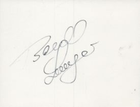 Bernhard Langer signed Autograph white card 4.25x3.25 Inch. Is a German professional golfer