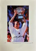 Ivan Lendl signed limited edition print with signing photo Ivan was ranked No. 1 in the world for