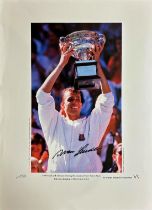 Ivan Lendl signed limited edition print with signing photo Ivan was ranked No. 1 in the world for