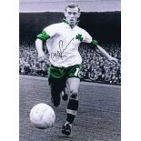 Football Autographed BOBBY LENNOX 16 x 12 Photo : Colorized, depicting Celtic midfielder BOBBY