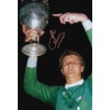 Football Autographed JOHN LUKIC 12 x 8 Photo : Col, depicting a superb image showing Arsenal