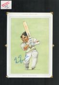 Sunil Gavaskar signed 17x12 inch mounted colour caricature illustrated page. All autographs come