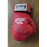 Ryan Ruthless Kelly signed full-sized Lonsdale boxing glove. All autographs come with a